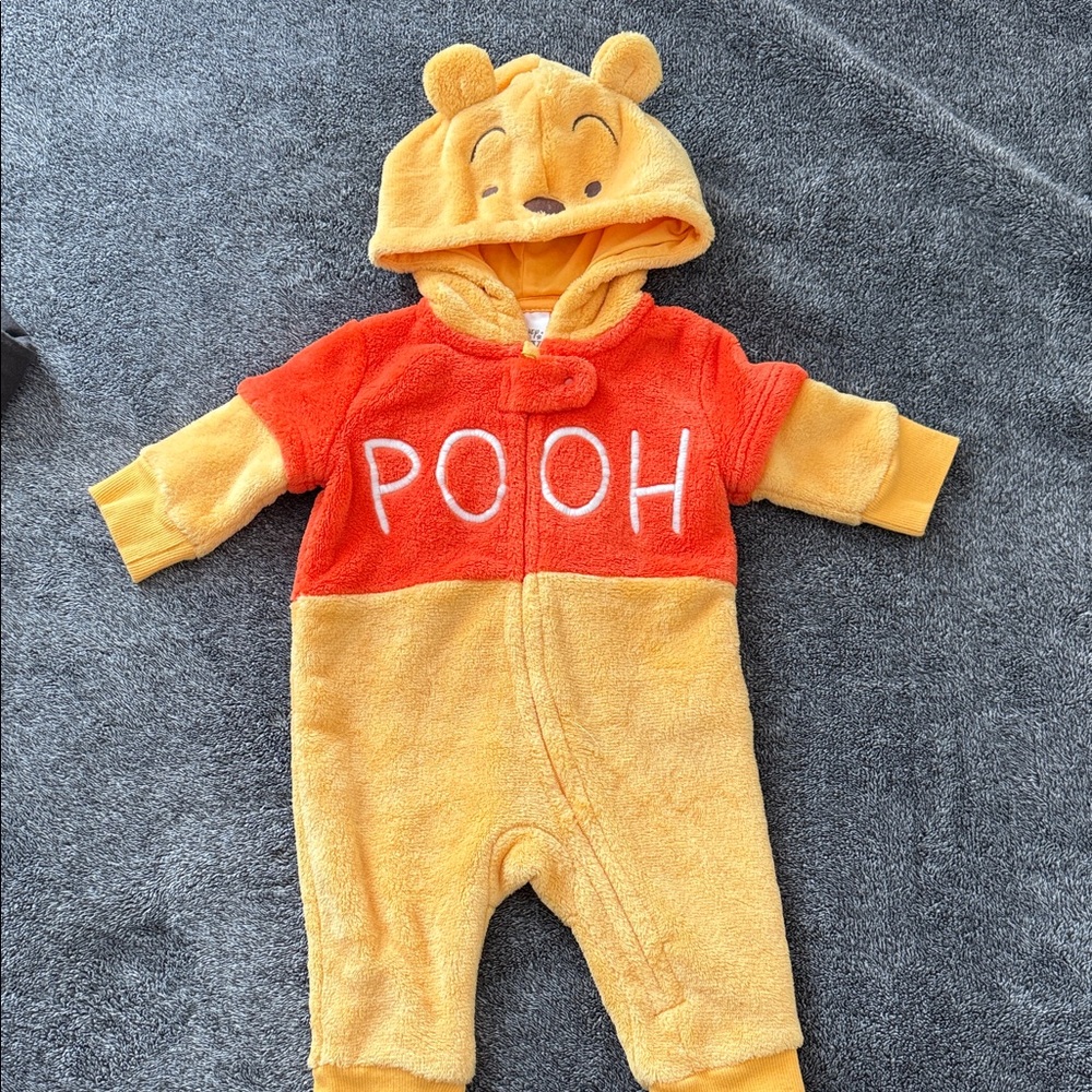 Disney Pooh Red and Yellow Kids Footie